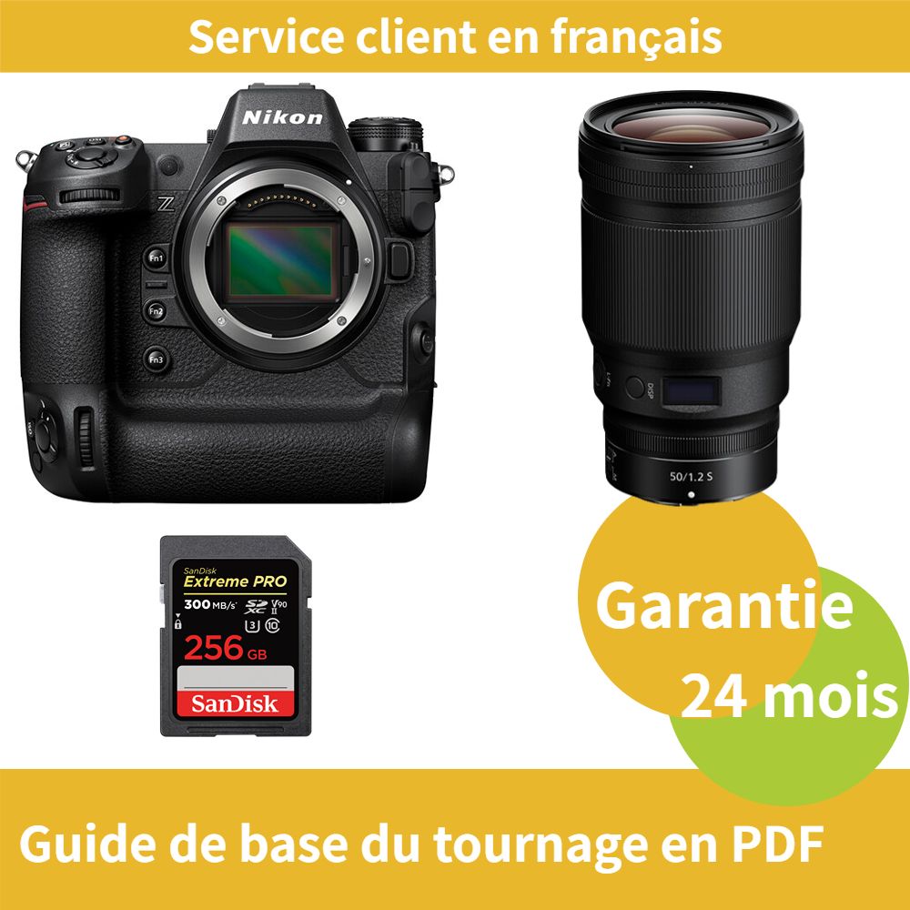 Nikon Z9 Camera+Objectif Nikon Z 50mm f1.2 Nikkor+SanDisk Extreme PRO carte SDXC UHS II - vue 2