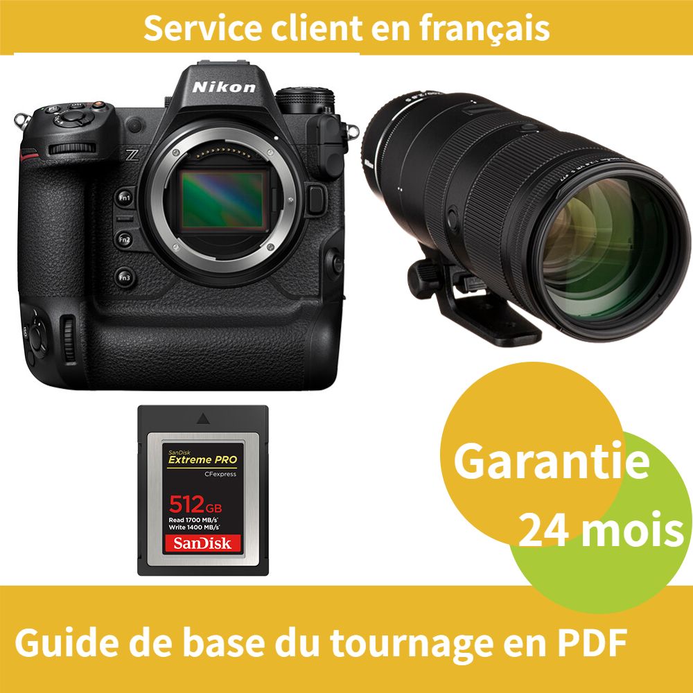 Nikon Z9 Camera+Objectif Nikon Z 70 200mm f2.8 VR NIKKOR+SanDisk Extreme SD card PRO CFexpress Type B - vue 2