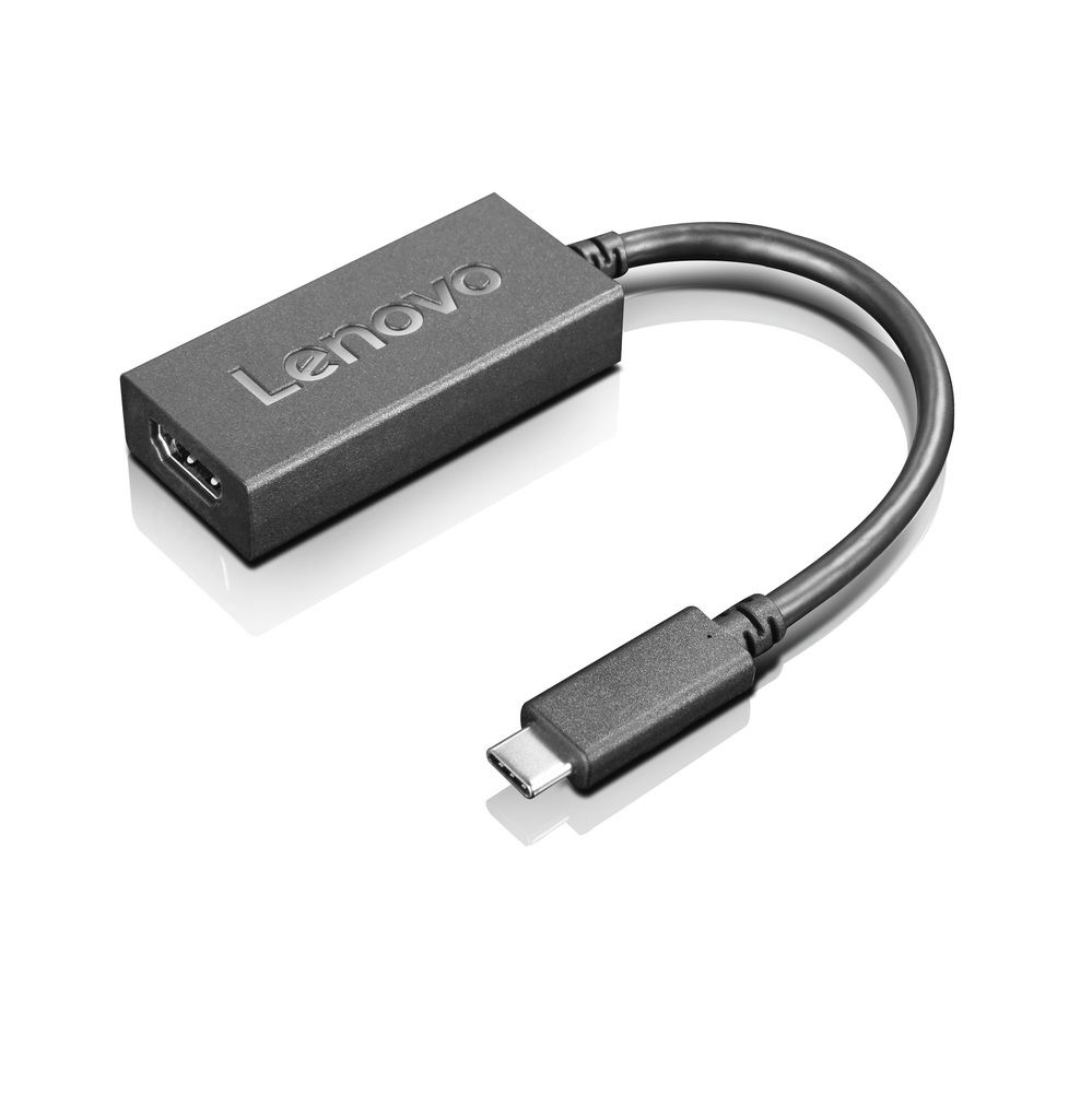 Lenovo USB-C to HDMI Adapter - Adaptateur vidéo externe - USB-C - HDMI - pour IdeaPad Miix 510-12; IdeaPad Y910-17; Yoga 900-13; 900S-12; 910-13IKB Glass