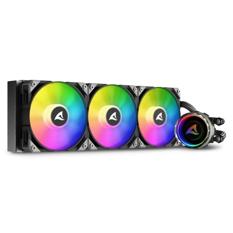 Sharkoon S90 RGB Boitier PC Processeur Refroidisseur de liquide tout en un 12 cm 1 pièce Neuf - vue 4