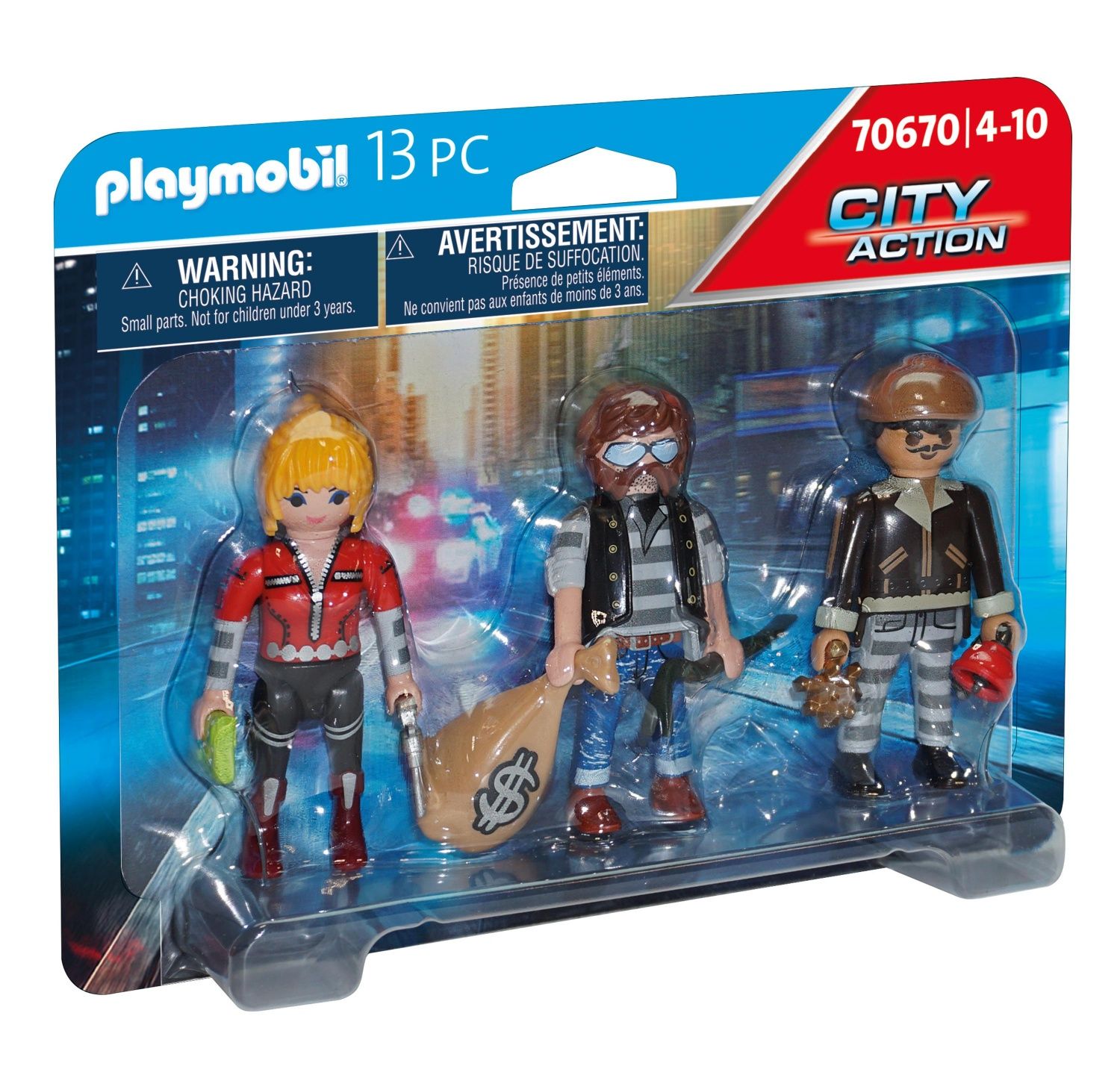 Police Equipe De Bandits City Action 70670 Playmobil La Boîte - vue 2