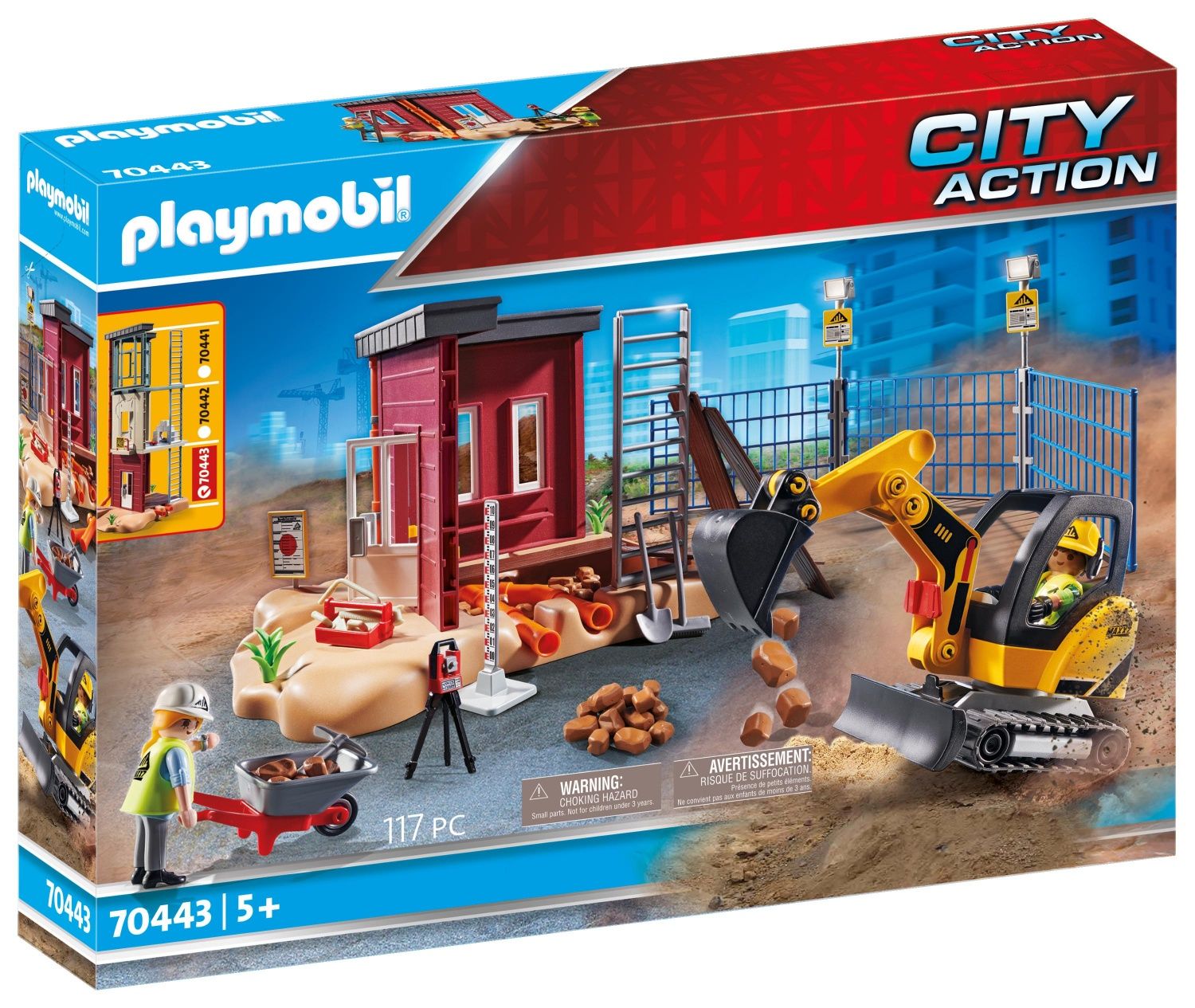 Playmobil 70445 City Action Construction Front End Loader with Movable Bucket for Children Ages 5+ - vue 8