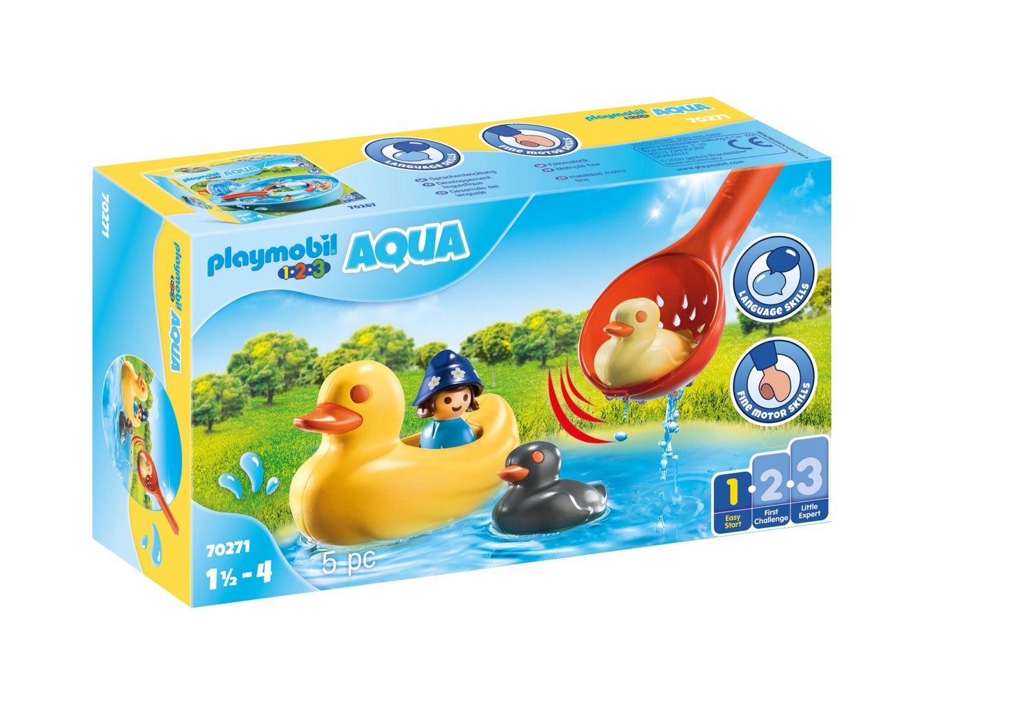 PLAYMOBIL 1.2.3 70271 Famille de canards et enfant Neuf - vue 4