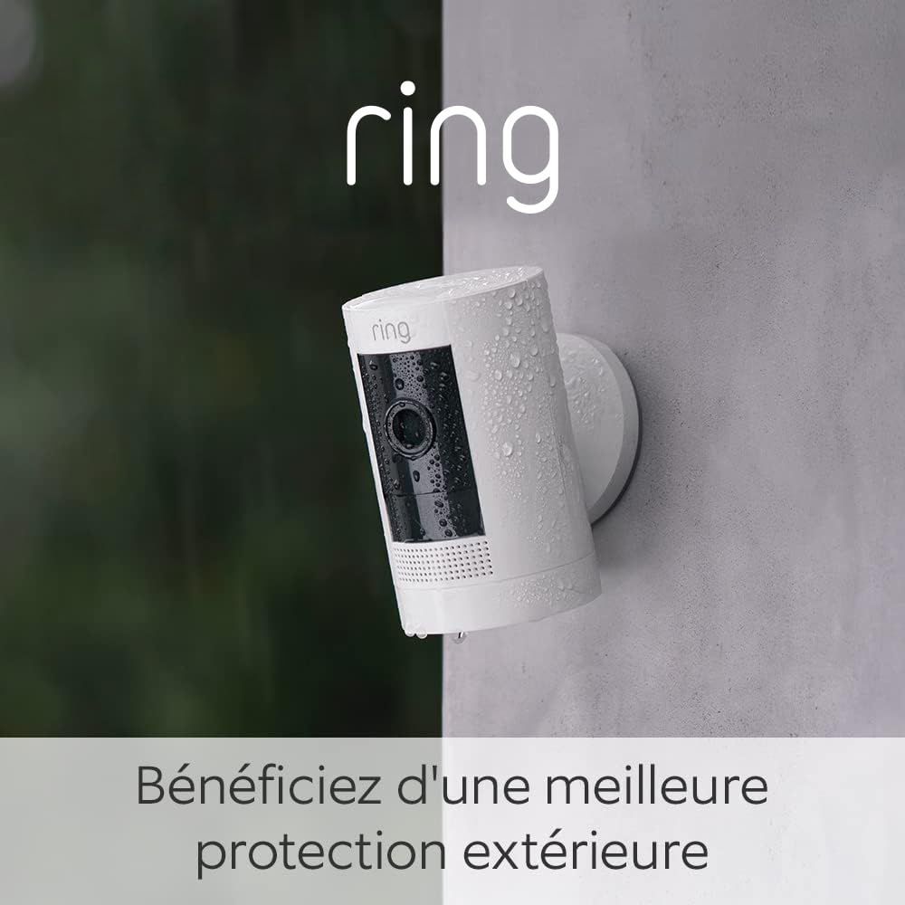 Caméra Extérieure Solaire (Stick Up Cam) | Caméra De Surveillance Extérieure Wifi Hd, Panneau Solaire, Audio Bidirectionnel, Fonctionne Avec Alexa | Essai Protect Gratuit 30 J. | 3 Caméras