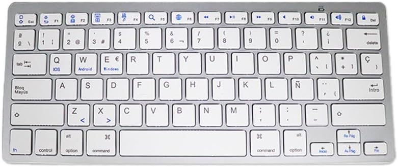 Clavier Slim Bluetooth Blanc (Espagnol)