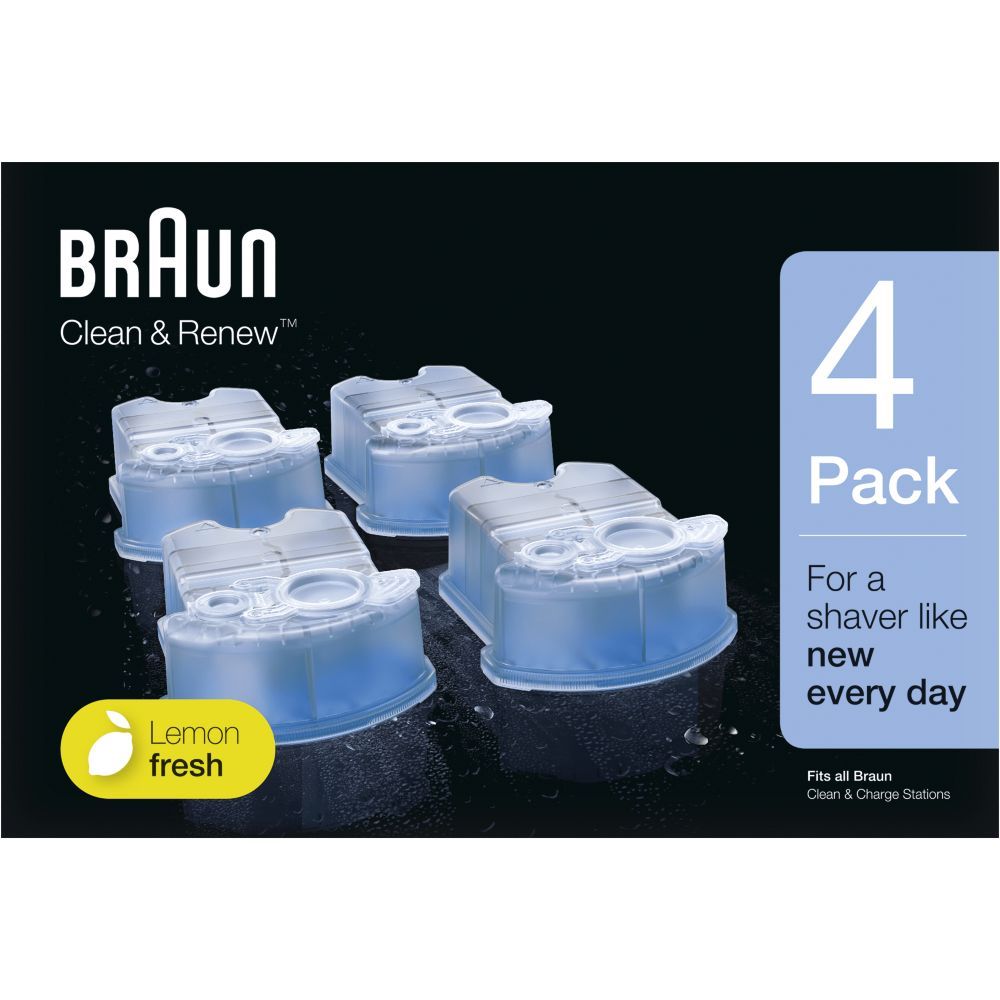 Braun Clean And Renew Cartouches De Rechange Pack De 4 Recharges Compatibles Avec Tous Les Braun SmartCare Et Clean&Charge Centers - vue 8