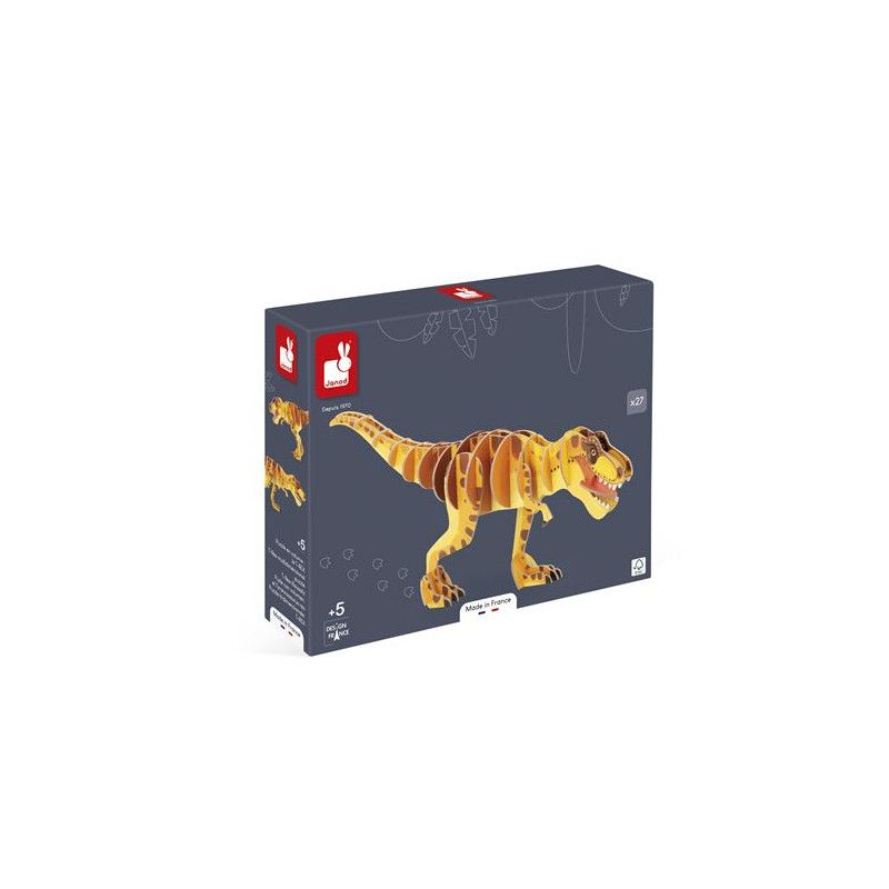 Puzzle 3d Janod Dino Le T Rex 27 Pièces