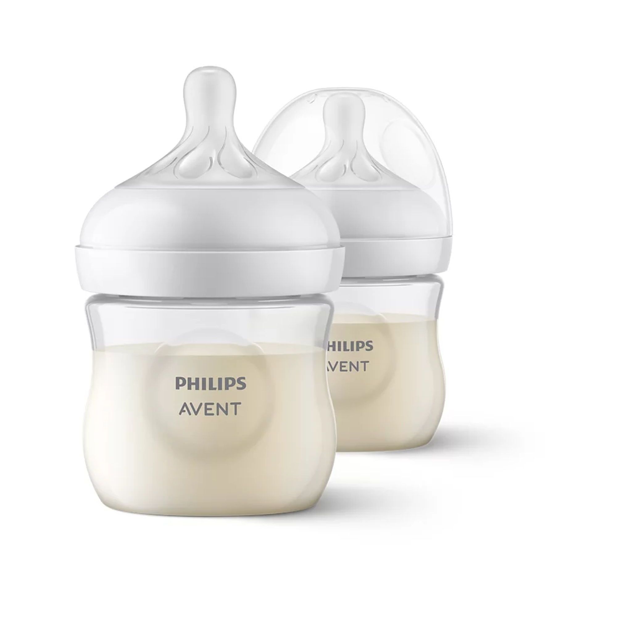 Philips Avent Lot de 2 biberons à Réponse Naturelle de 125 ml pour nouveau né sans BPA et plus modèle SCY90002