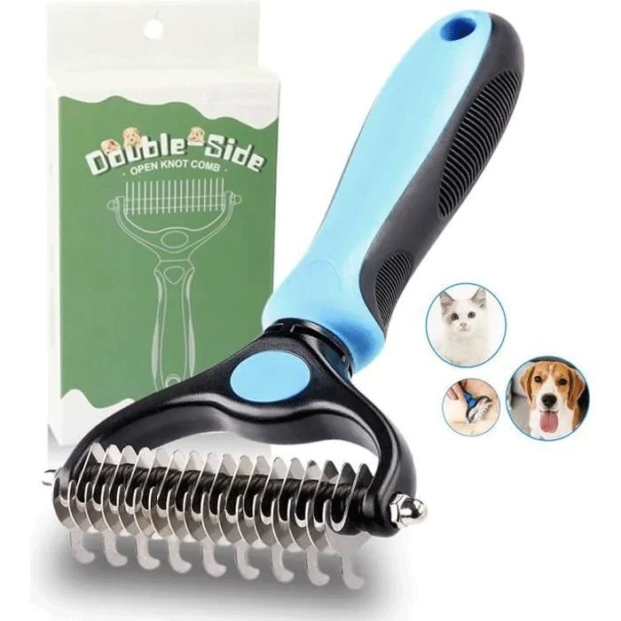 Meilleurs prix pour Warmtown Brosse pour chien et chat, brosse poils pour animaux de compagnie professionnelle, Peigne Chien, Peigne pour Chats