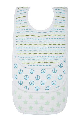 Lässig - Lot De 3 Bavoirs Sweat Dream Turquoise - Lassig