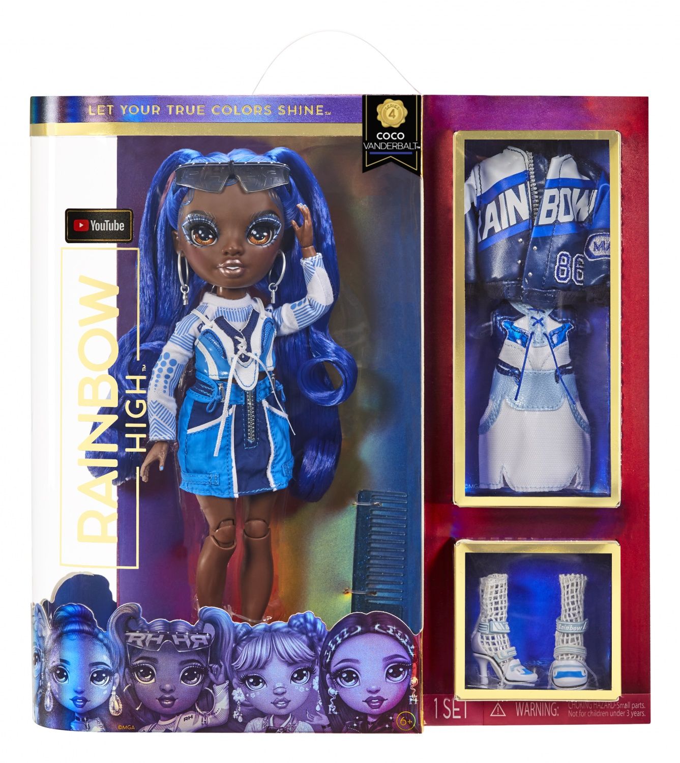 RAINBOW HIGH 578321 Coco Vanderbalt Poupée Mannequin avec 2 Tenues à Assortir et Accessoires 6 à et collectionneurs