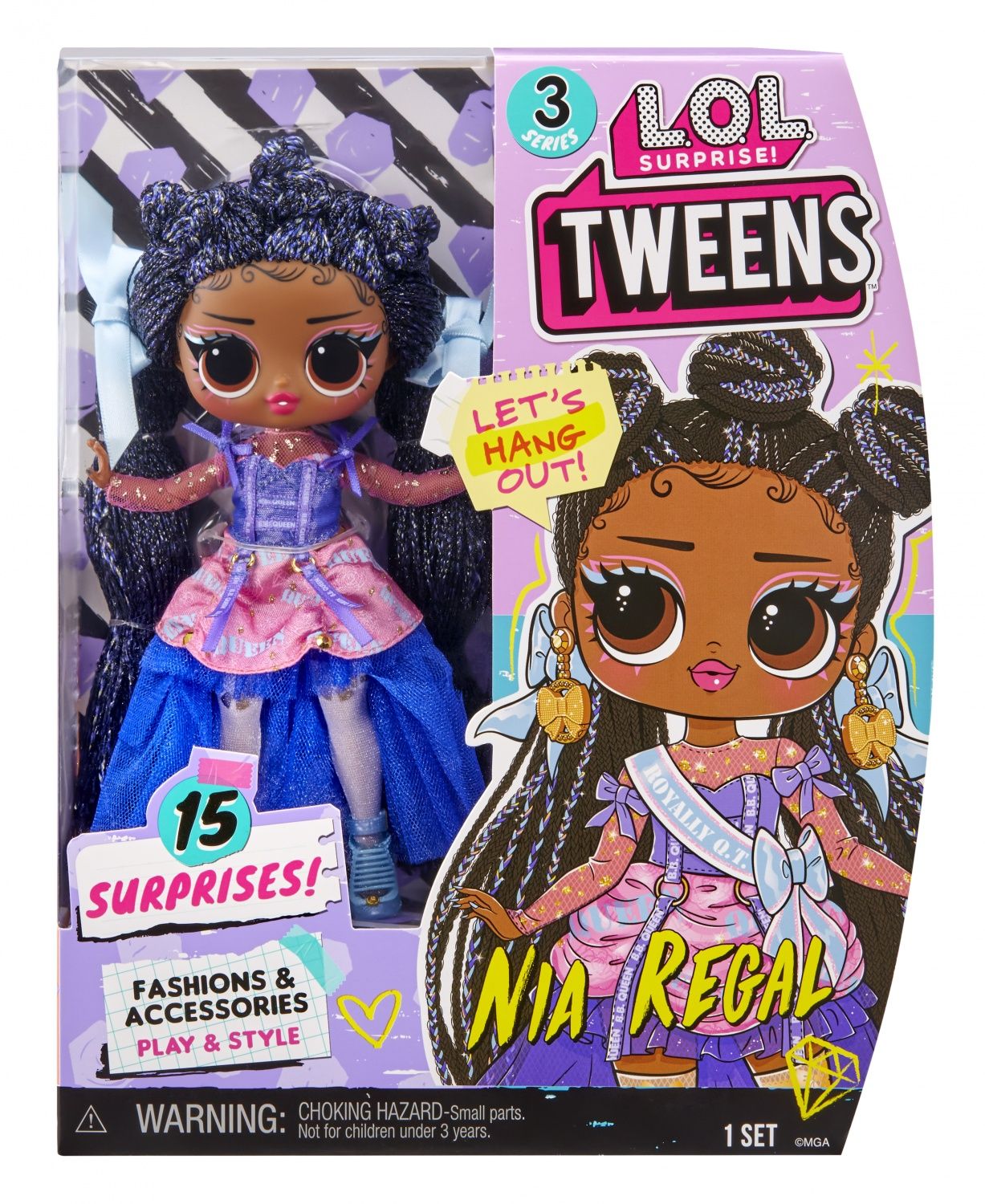 Tweens L.O.L. Surprise Tweens S3 Poupée Mannequin 17cm Nia Regal