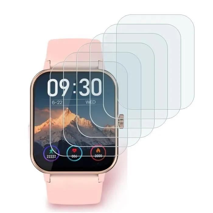 [Pack X6] Protection Écran Verre Flexible Pour Iowodo Montre Connectée