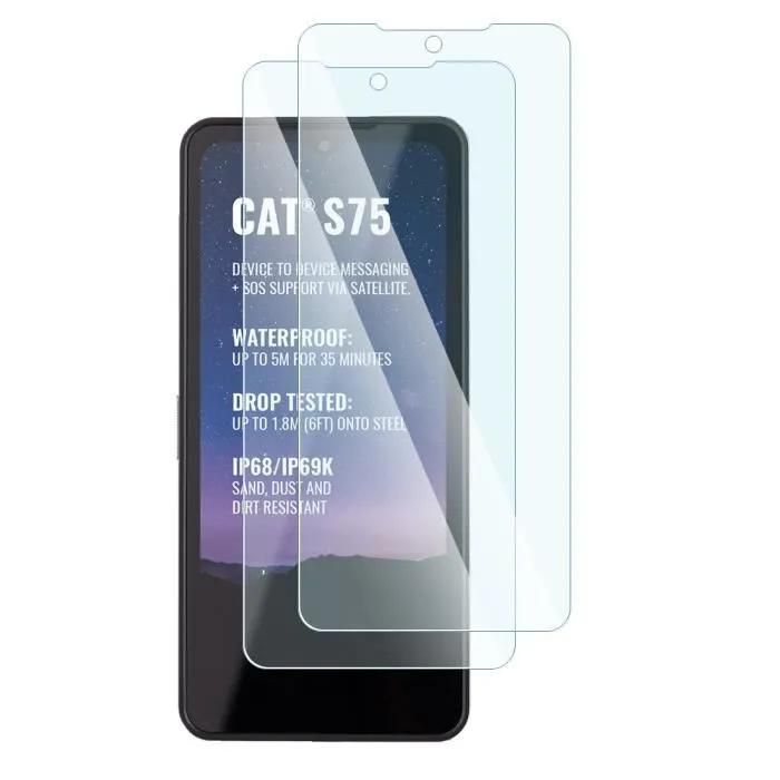 Verre Flexible Dureté 9h Pour Smartphone Caterpillar Cat S75 (Pack X2)