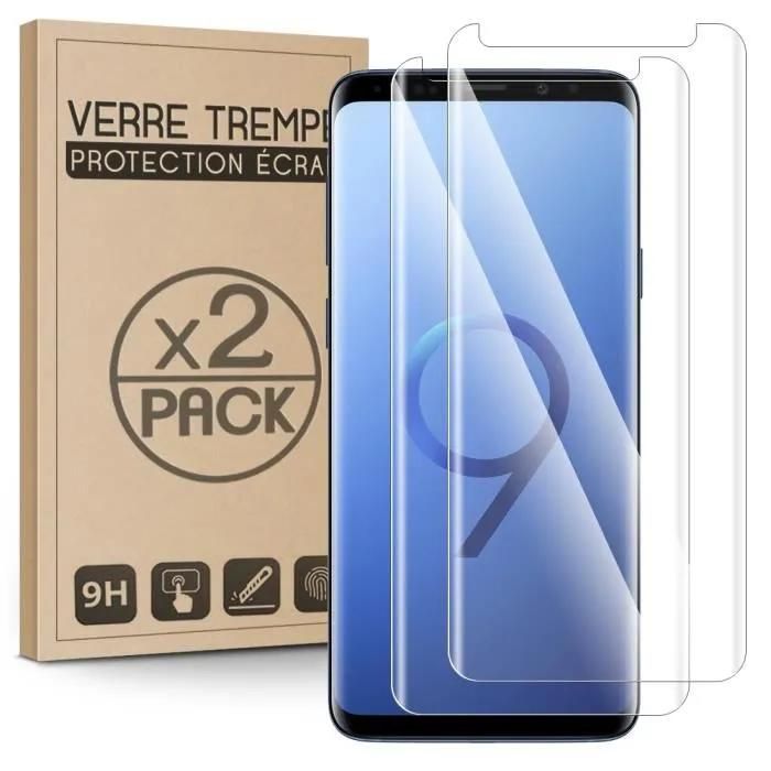 [2 Pièces] Verre Trempé Protection Écran (Dureté 9h, 3d-Touch, 100% Transparent) Pour Smartphone Samsung Galaxy S9 [Pack X2]