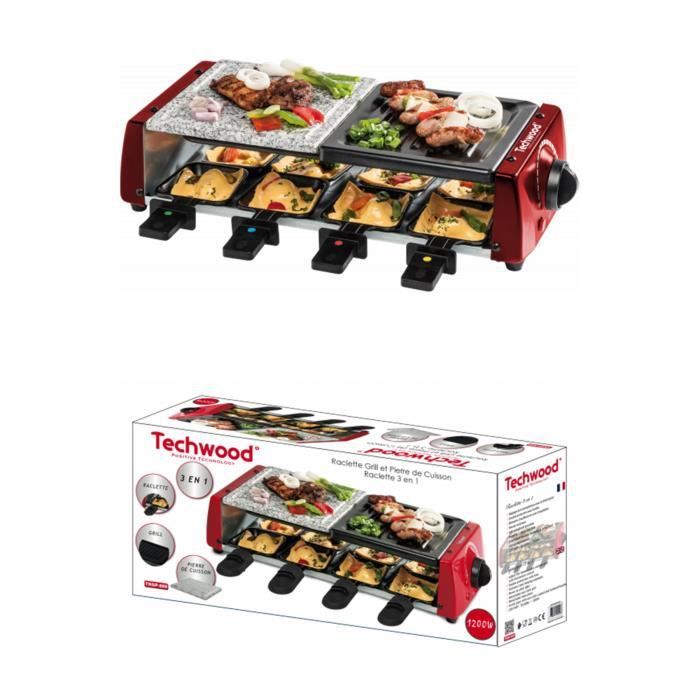 TECHWOOD Appareil Raclette 8 personnes - vue 2