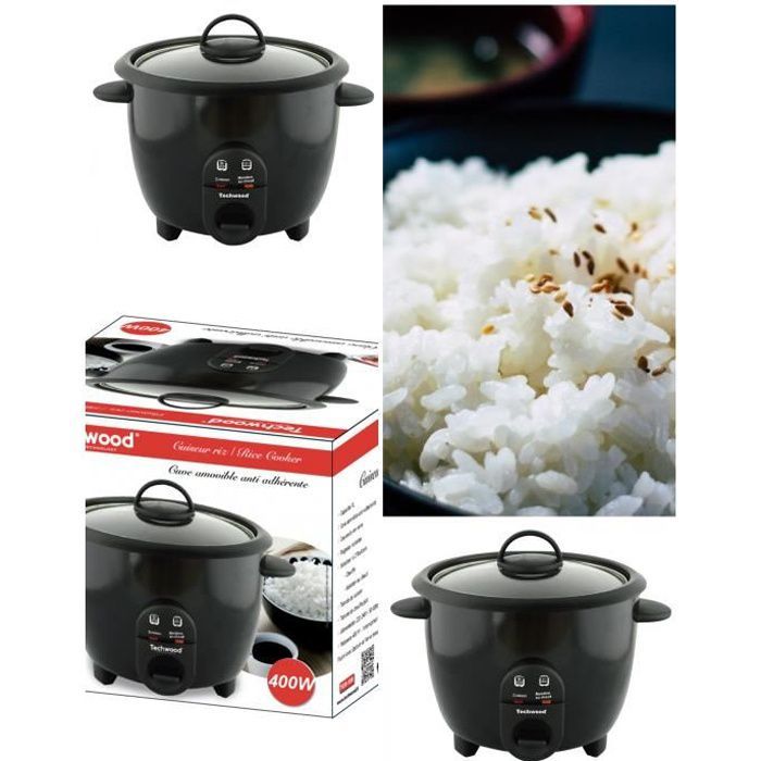 Cuiseur Riz avec Cuve amovible anti adhérente 2 positions de chauffe Témoin de Cuisson couleur