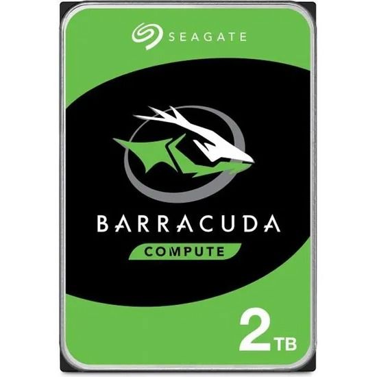 Seagate 2 TB BarraCuda Disque dur interne 3.5 7200 RPM 64 MB Cache SATA 6 Gb Up to 210 MB ST2000DMZ08 DM008