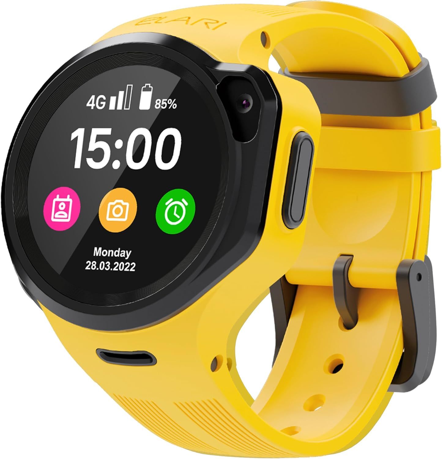 4g Montre Connectée Enfant Fille Et Garçon Tracker Gps Étanche, Appels Audio Et Vidéo À 2 Voies, Appel D'urgence Sos, Capteur Anti-Perte, Caméra, Lecteur Mp3, Jeux Kidphone 4gr (Jaune)