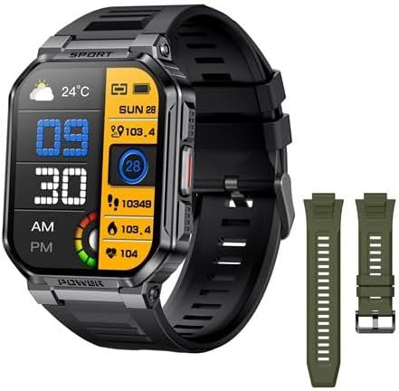 Montre Connectée Homme Femme,1.83"" Smartwatch Avec Appel Bluetooth Montre Sport Avec Moniteur Fréquence Spo2,Cardiaque Sommeil Tensiomètre, Etanche Montre Intelligente Pour Android Ios