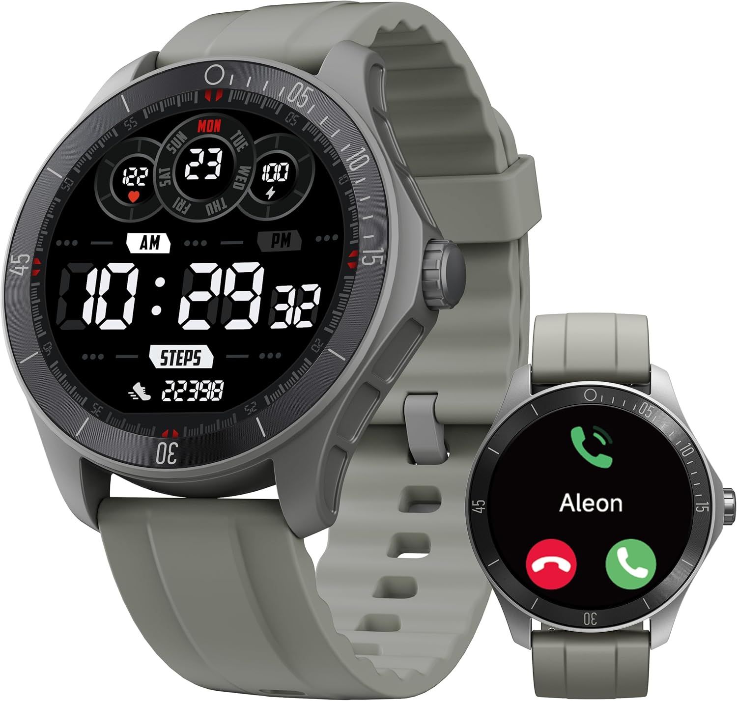 Montre Connectée Homme Avec Alexa Et Podometre, 44mm Smartwatch Motre Avec 100 Sports, Repondre Appel Et Cardiofrequencemetre, Étanche Ip68 Pour Natation, Compatible Avec Android Et Ios