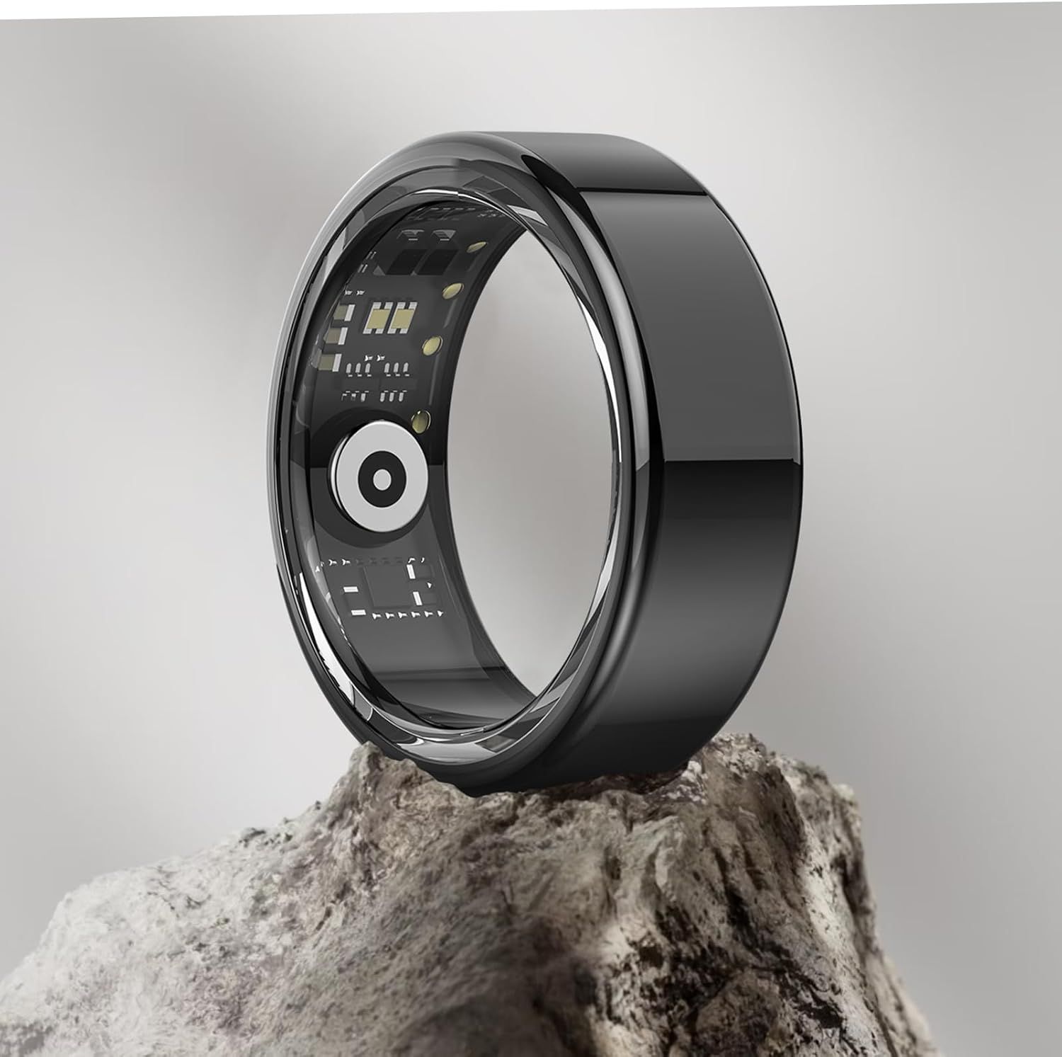 2024 Bague Connectée Homme Femme, Smart Ring Avec Fréquence Cardiaque, Spo2, Sommeil, 100+ Modes Sportifs, Smartrings Ip68 Podomètre Pour Android Ios, Taille 12, Noir