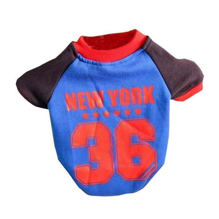 Petite Taille Pet Clothes [New York] Casual Les Vêtements Pour Chiens Style