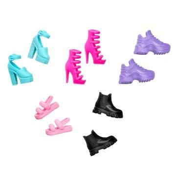 Accessoires Pour Poupée Barbie 5 Paires De Chaussures