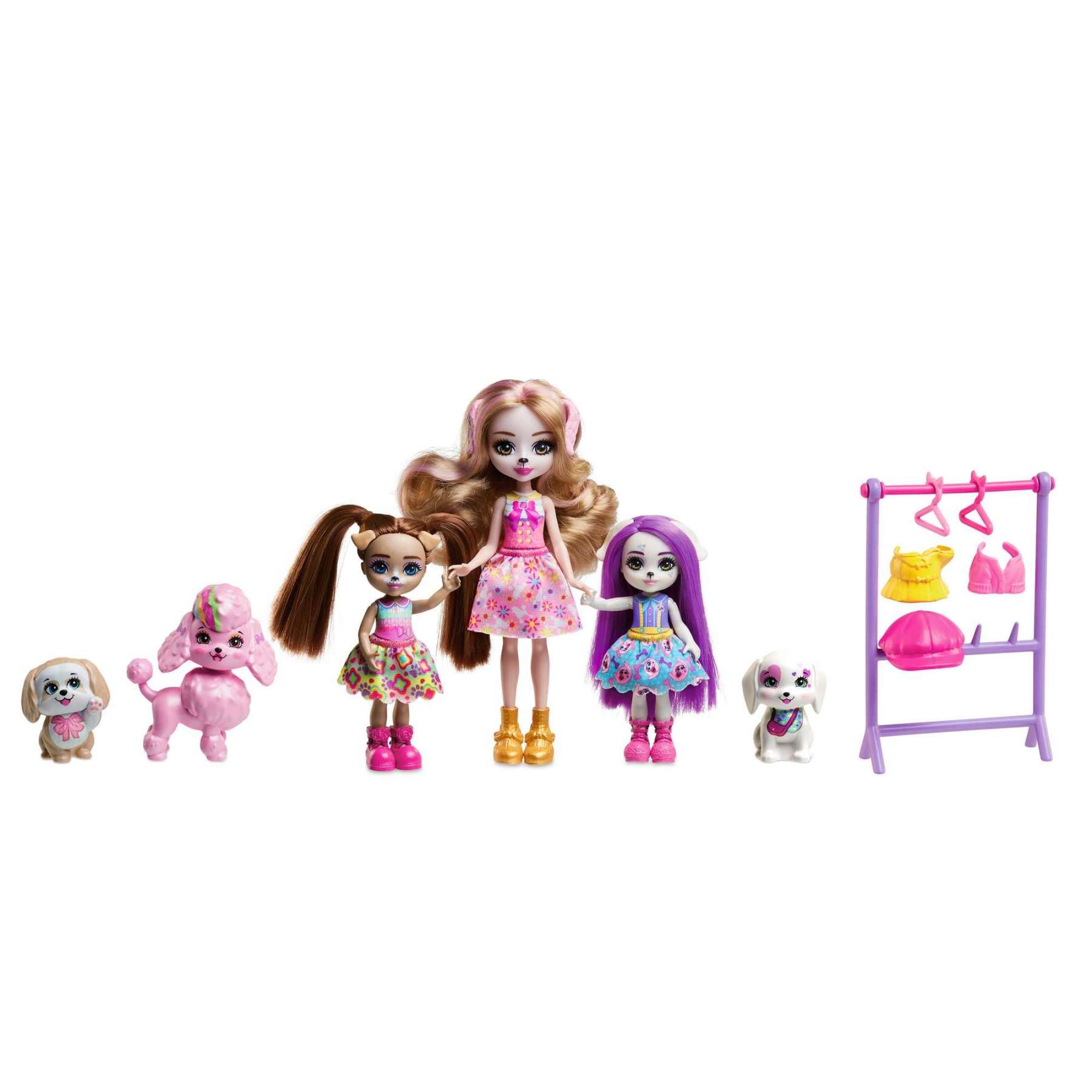 Coffret Enchantimals Famille Chien Et Accessoires Mattel Le Coffret