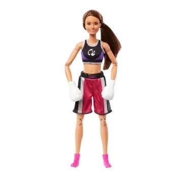 Barbie ​Métiers Poupée Articulée Joueuse De Tennis en Tenue Complète avec Haut Jupe Baskets Et Visière avec Raquette Et Balle Jouet Enfant Dès HKT73 - vue 8
