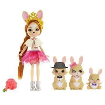 Enchantimals Brystal Lapin & Lapereaux Mini Poupée Mattel