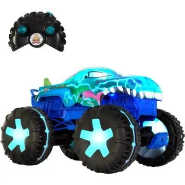 Hot Wheels Monster Trucks Voiture Télécommandée Mega Wrex à ’échelle 115 Véhicule Télécommandé de Grande Taille avec 3 Modes de Jeu télécommandés et Effets sonores et Lumineux interactifs JBD90 - vue 8