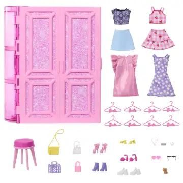 Barbie Dressing De Rêve Coffret Avec Vêtements Et Accessoires