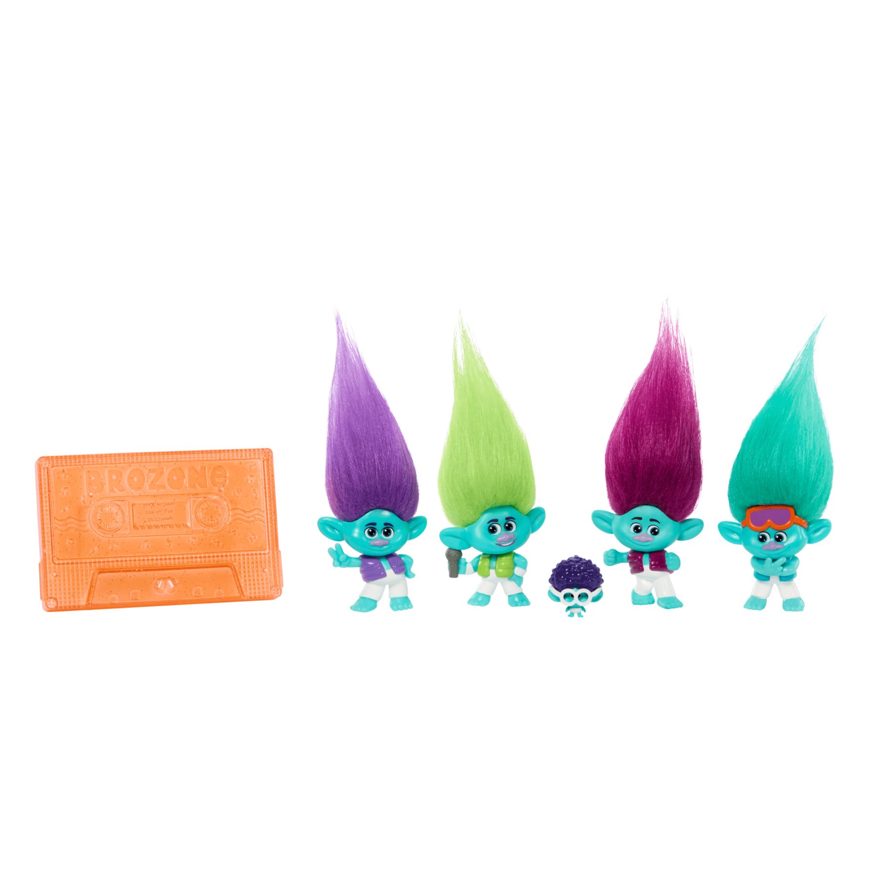 Les Trolls 3 Coffret 5 Petites Poupées Brozone En Tournée Figurines Et +