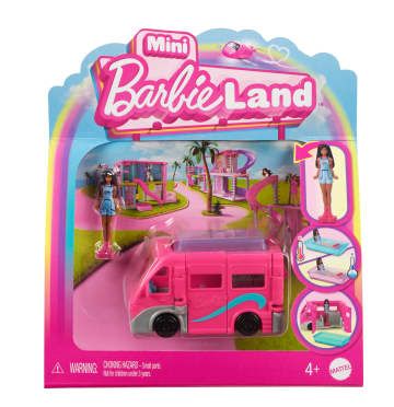 Barbie-Camping-Car De Rêve Mini-Barbieland-Coffret Véhicule Et Piscine