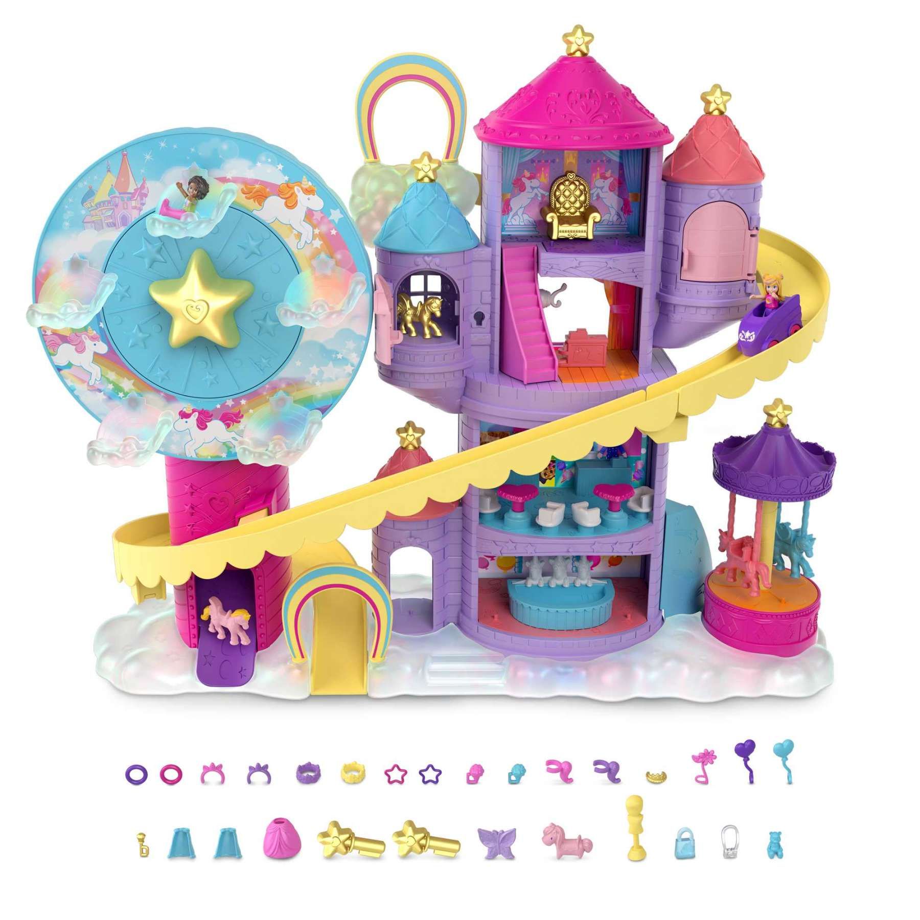 Polly Pocket Coffret Parc Dattractions Arc En Ciel