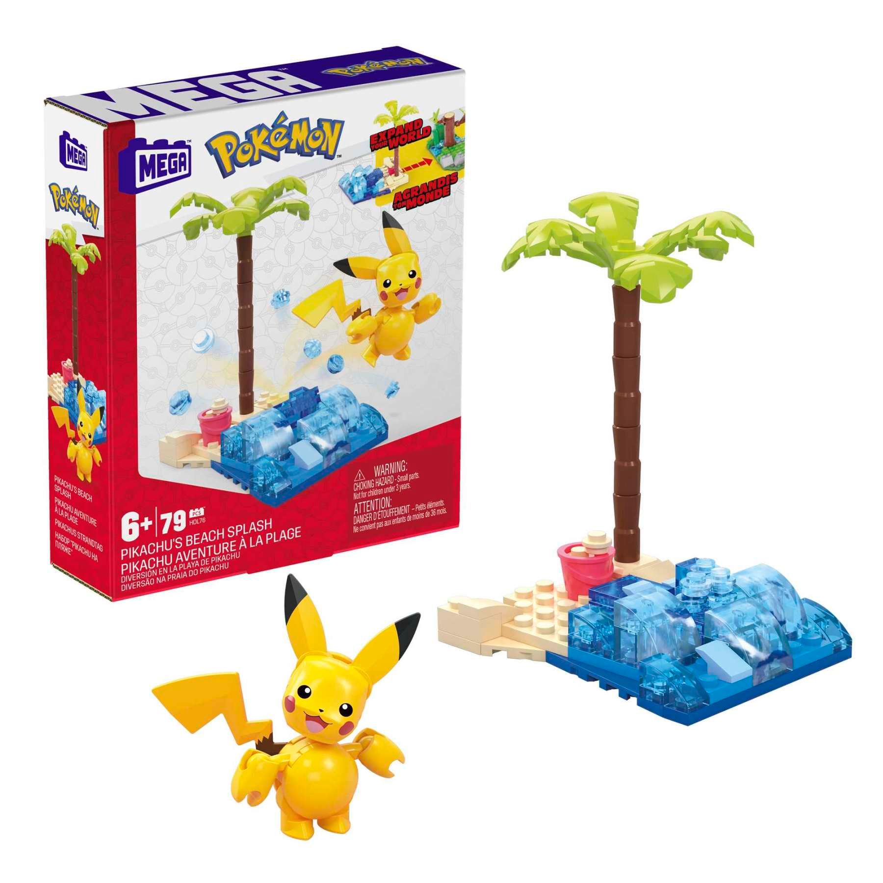 Mega Pokémon Pikachu Aventure À La Plage Jouet De Construction Et +