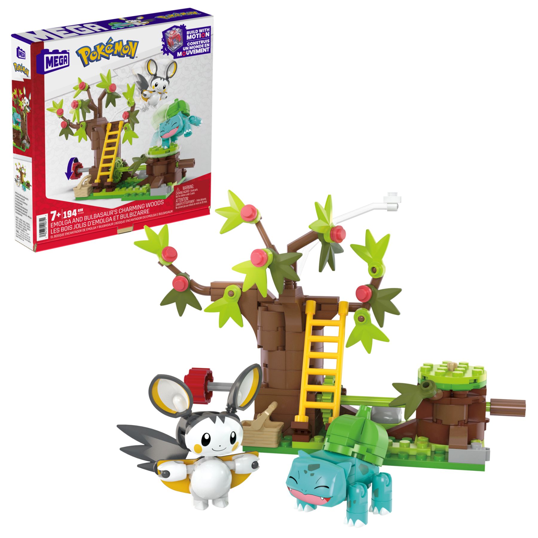 Coffret de construction : Bois Jolis D'emolga et Bulbizzare Mattel - vue 2