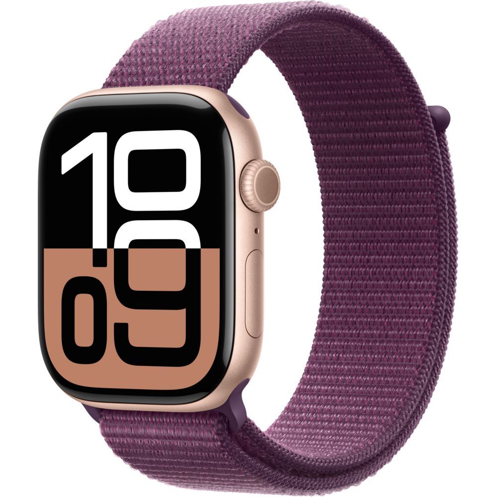 Apple Watch Series 10 GPS - Boîtier Aluminium 42 mm Finition Or Rose - Boucle