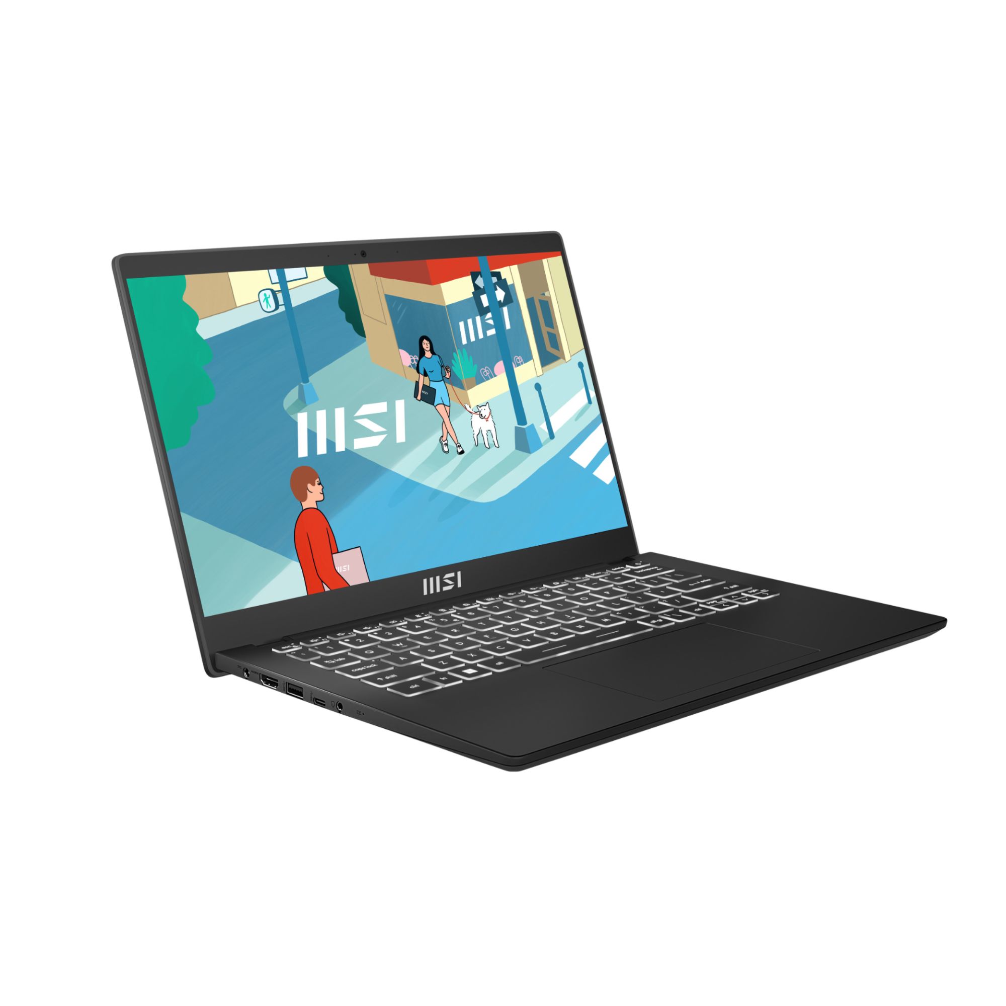 MSI Modern 14 C13M-1091FR Intel® Core¿ i5 i5-1335U Ordinateur portable 35,6 cm (14) Full HD 16 Go DDR4-SDRAM 512 Go SSD Wi-Fi 6 (802.11ax) Windows 11 Home Noir