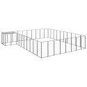 Comparer les prix de vidaXL Chenil Noir 25,41 m² Acier