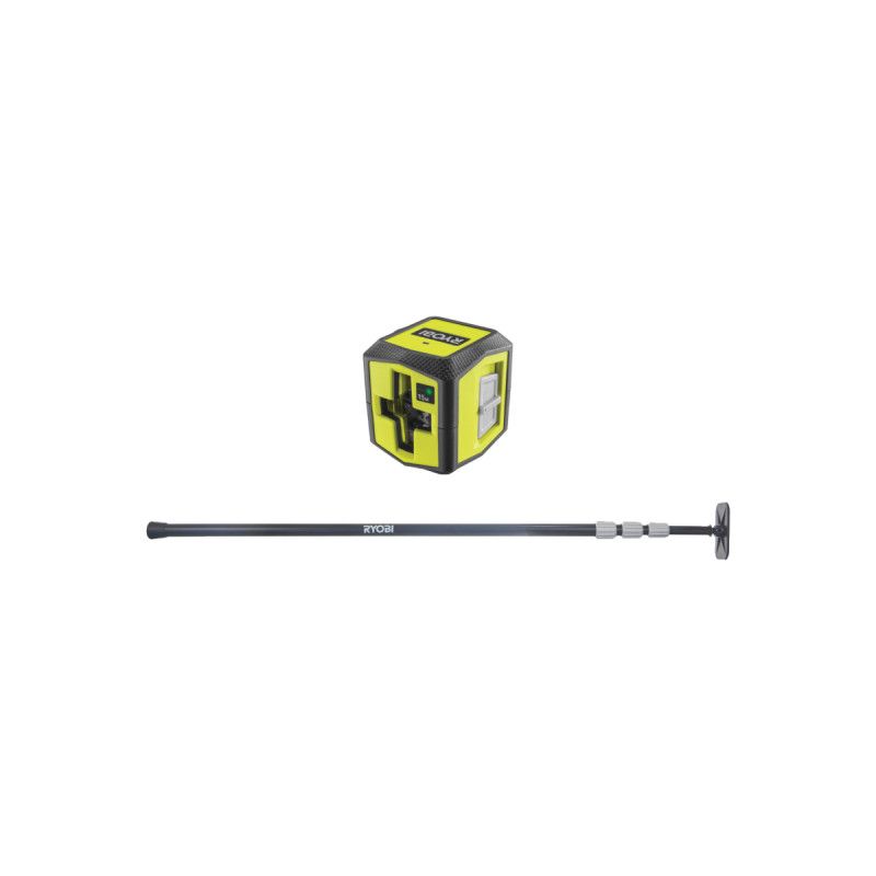 Pack RYOBI Laser croix RBCLLG1 15m de portée Canne télescopique RBCLTP1 320cm - vue 2