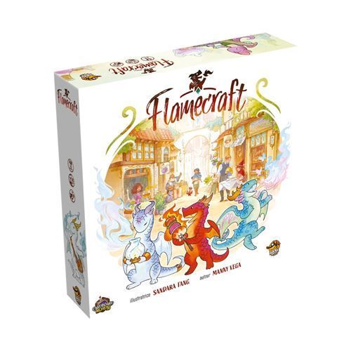 Lucky Duck Games | FLAMECRAFT | Jeu de Société Stratégique Pour Adultes et Enfants dès | Jeu Tactique avec Placement d’Ouvriers | Dragons Artisans | 1 à 5 Joueurs | 60 Min | En Français - vue 2