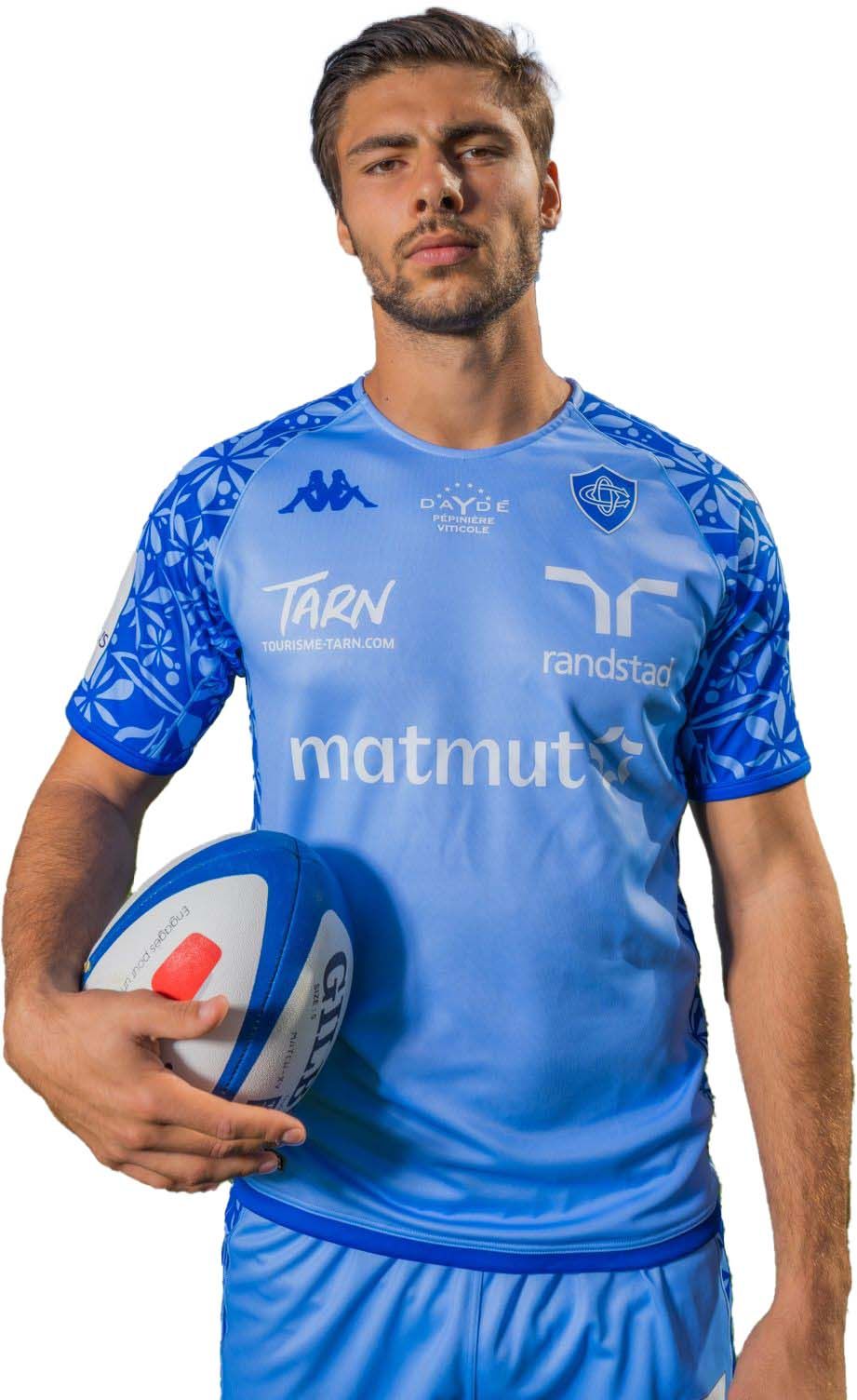 maillot kappa kombat castres olympique officiel rugby - S