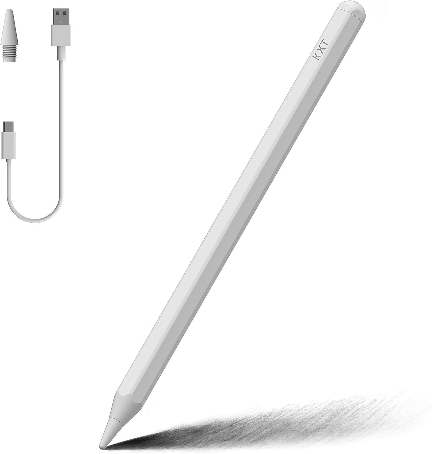 Stylet Pen Pour Apple Ipad(2018-2023),Avec D'inclinaison&rejet De Paume&adsorption Magnétique Stylus Pencil Stylo,Compatible Ipad 6/7/8/9/10 Génération/Ipad Pro 11/12.9 (3/4/5)/Air 3/4/5/Mini 5/6