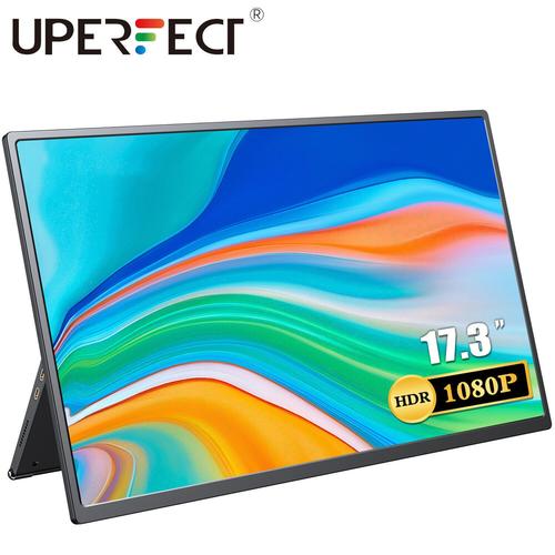 Moniteur Portable 17,3" 1080P Usb Typec Hdmi Otg Moniteur De Jeu Étendre Moniteur Uperfect
