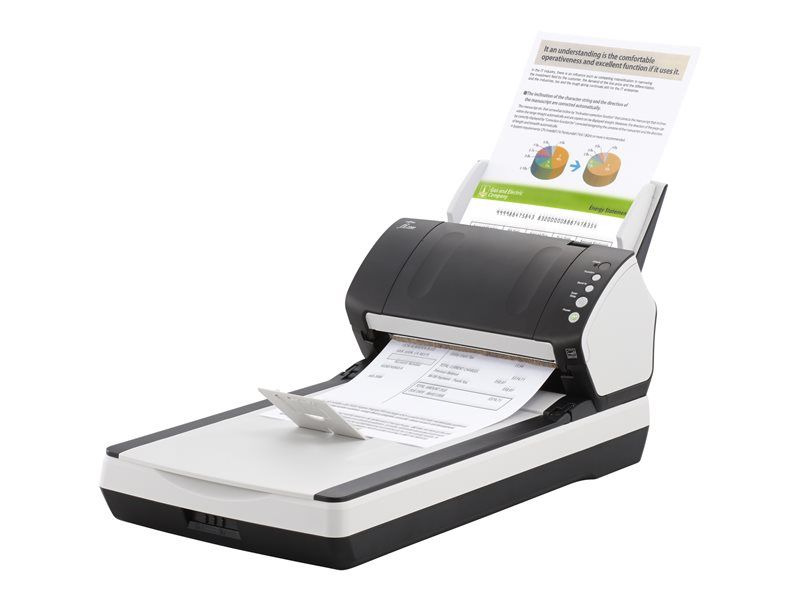 Ricoh fi 7240 Scanner de documents CCD Triple Recto verso 216 x 355.6 mm 600 dpi x 600 dpi jusqu'à 40 ppm mono / jusqu'à 40 ppm couleur Chargeur automatique de documents 80...