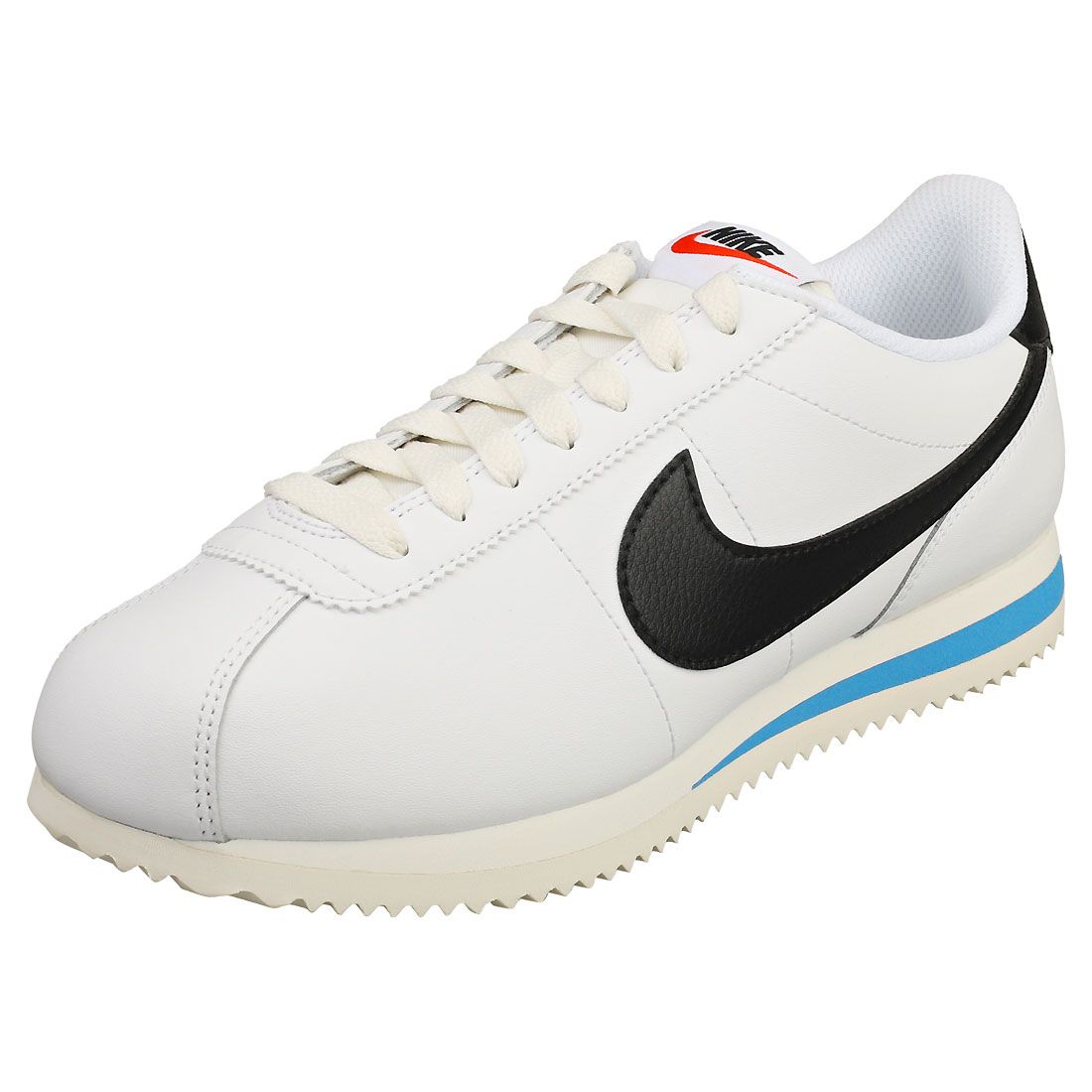 Nike Cortez Chaussures Femme - Baskets En Cuir Blanc Et Noir - 39
