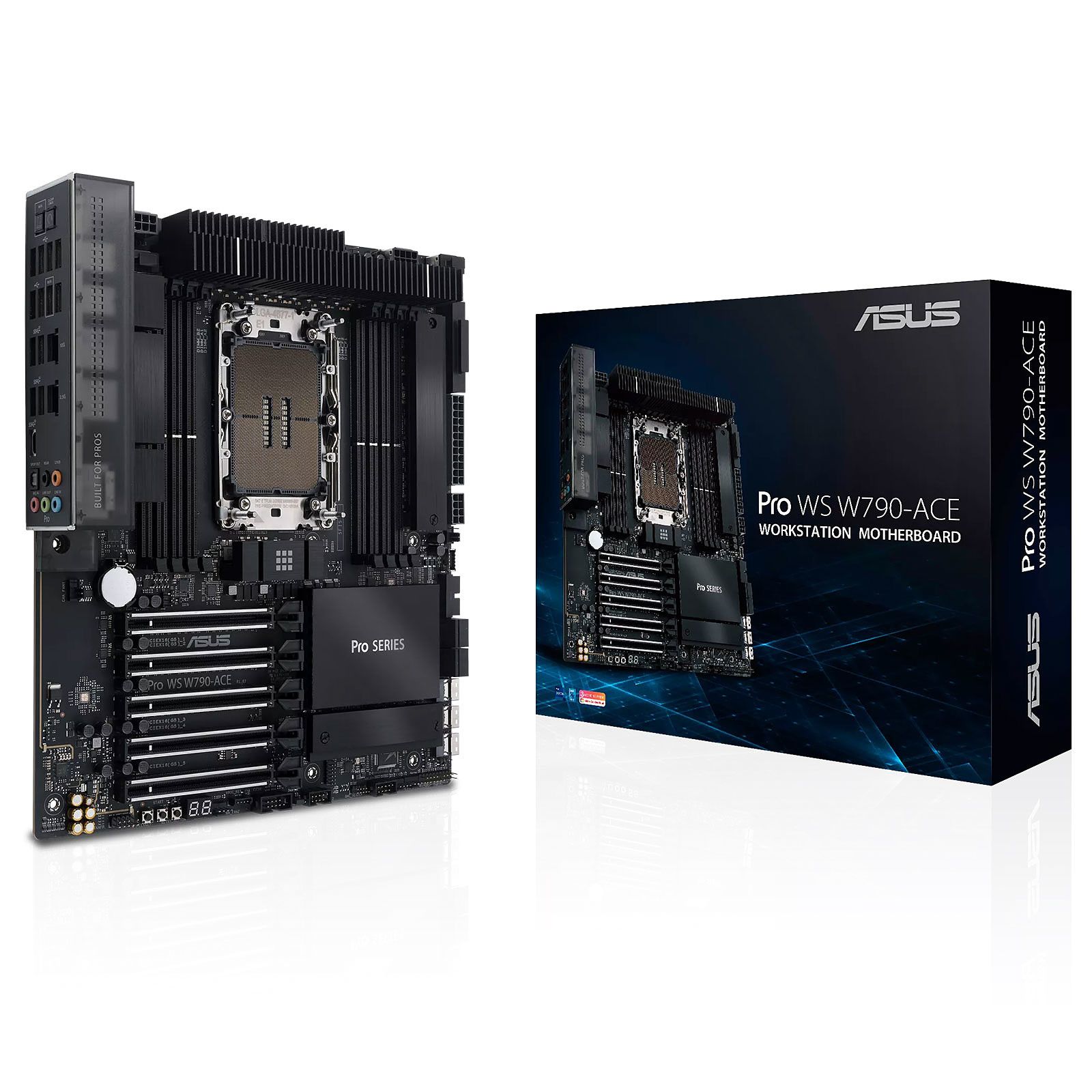 ASUS PRO WS W790-ACE - Carte-mère - SSI CEB - LGA4677 Socket-E - W790 Chipset - 10 Gigabit LAN, 2.5 Gigabit LAN - audio HD (8 canaux)