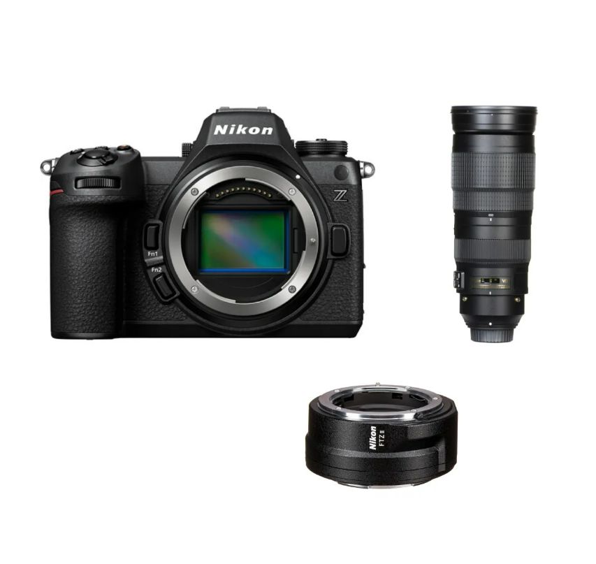 Nikon Z6 III Appareil photo sans miroir + Nikon FTZ II Mount Adapter + Nikon AF-S 200-500mm f5.6E NIKKOR ED VR